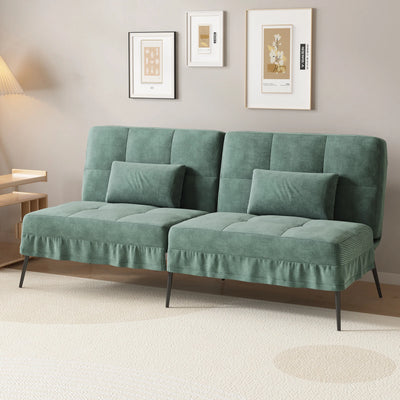 Fold-out Futon Cover Sofa Sleeper Sleeper Fits Corner Sofa 3-Seater Guest Sofa with Adjustable Backrest fabric