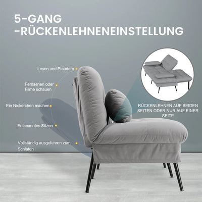 Fold-out Futon Cover Sofa Sleeper Sleeper Fits Corner Sofa 3-Seater Guest Sofa with Adjustable Backrest fabric