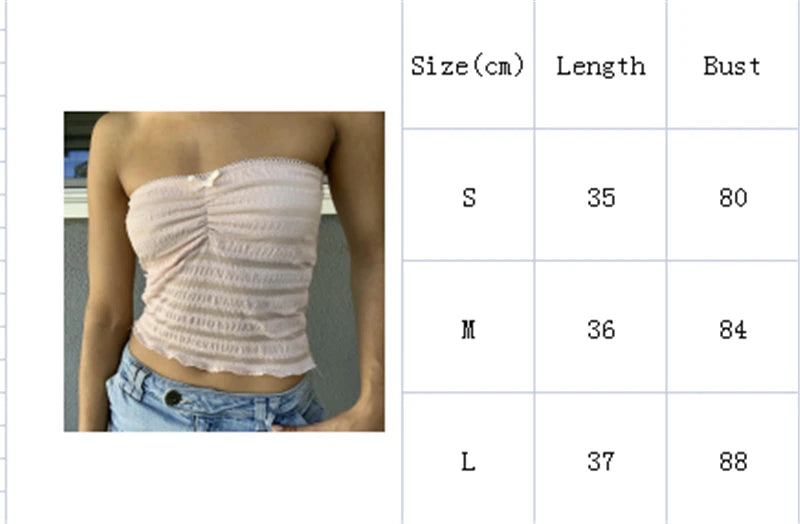 Xingqing y2k Off Shoulder Top Women Fairy Grunge Clothes Summer Sleeveless Lace Trim Patchwork Strapless Tshirt 2000s Streetwear