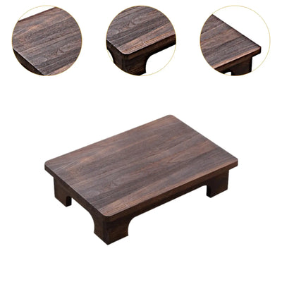 Wood Low Tea Table Coffee Table Tatami Table For Balcony Living Room Sitting On The Floor Compact Window Sill Table