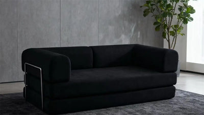 EU warehouse 2025 removable washed corduroy modular compression sofa 200 cm sleeper sofa bed bedroom furniture