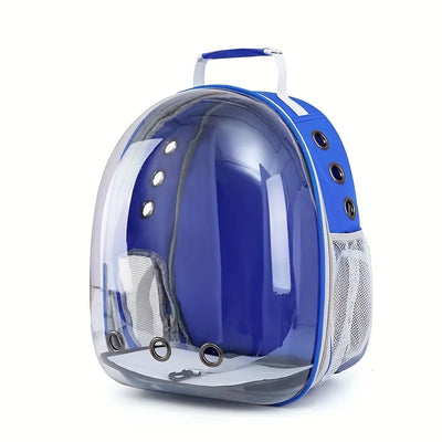Breathable Transparent Space Capsule Cat Backpack – Durable Acrylic Pet Carrier with Zippered Access