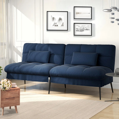Fold-out Futon Cover Sofa Sleeper Sleeper Fits Corner Sofa 3-Seater Guest Sofa with Adjustable Backrest fabric