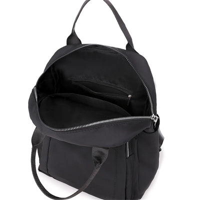 Women Backpack Travel Casual Waterproof Women's Shoulder Bags Female Large Capacity Oxford Rucksack Black Purse