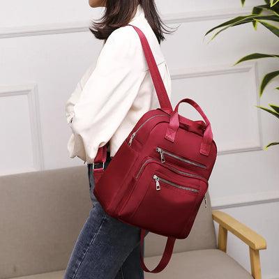 Women Backpack Travel Casual Waterproof Women's Shoulder Bags Female Large Capacity Oxford Rucksack Black Purse