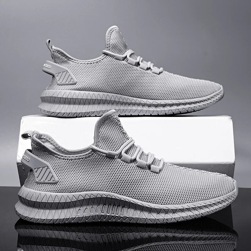Mesh Men Shoes Breathable White Mens Sneakers Trendy  Lightweight Black Walking Big Size Man Tenis Shoe Zapatillas Hombre