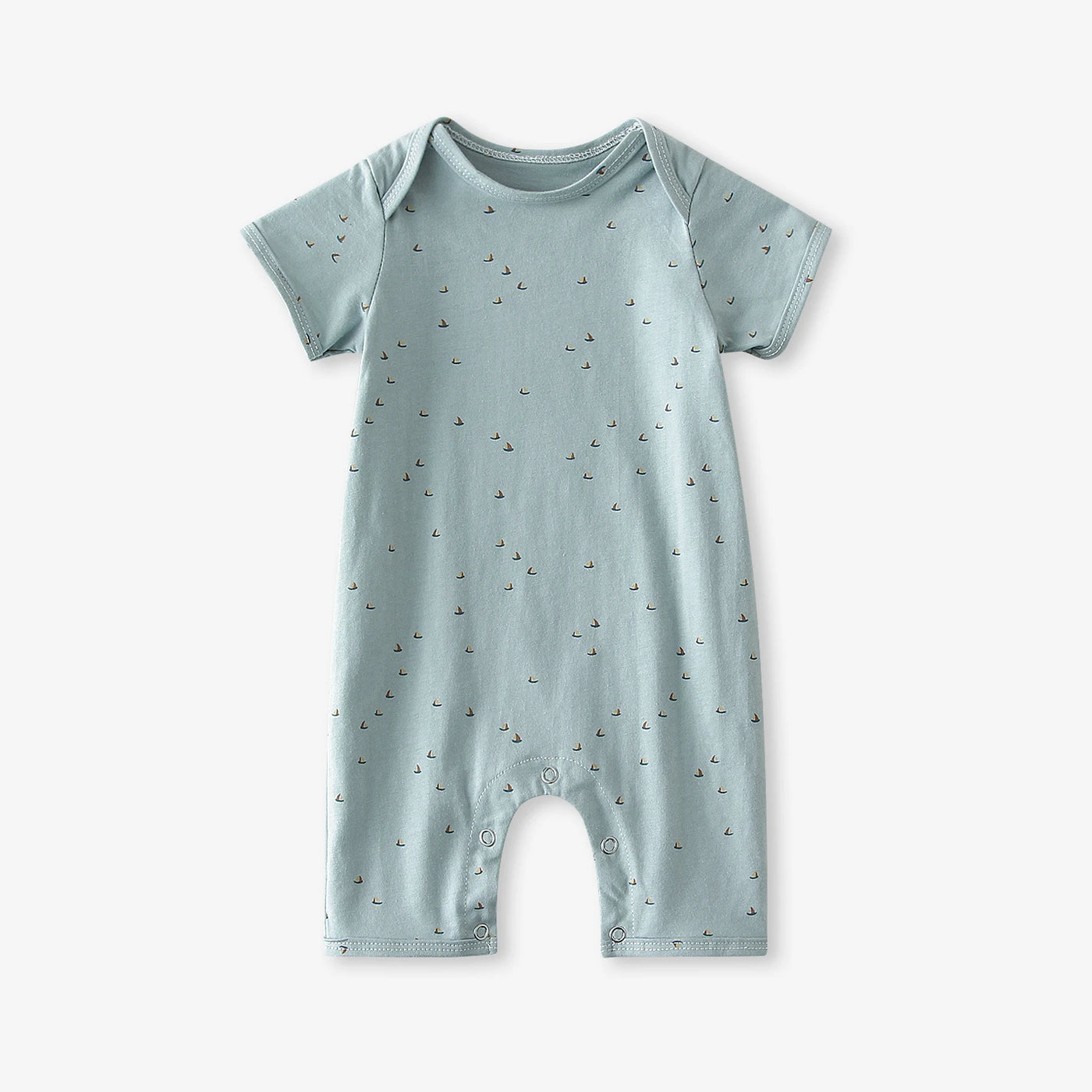 Newborn Baby Boys Girls Romper Summer Cotton Short Sleeve Print Jumpsuit Infant Pajamas 0-2Y Baby Clothes