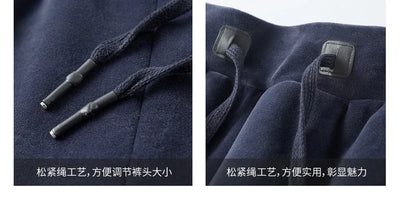 Men Winter Plus Velvet Thick Tracksuits Men's Lamb Cashmere Hoodies+vests+pants Three-pieces Sets Men Warm Casual Lamb Wool Sets