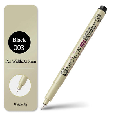 SAKURA Waterproof Micron Pen Set Waterproof Fine Liner Marker Pen Painting Drawing Sketch Markers Artistic Cartoon Design