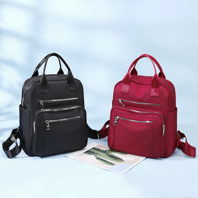 Women Backpack Travel Casual Waterproof Women's Shoulder Bags Female Large Capacity Oxford Rucksack Black Purse