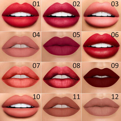 12 Colors 2 In1 Long-lasting Lip Liner Matte Lipsticks Portable Lip Pencil Waterproof Moisturizing Lip Makeup Contour Cosmetics