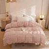 Higt-End Home Textile Fashion Simple Queen King Size Machine Washable Portable Bedding Comforter Cover for All Ages