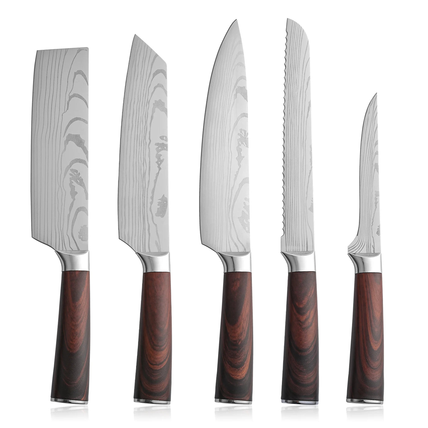 5 Pcs Kitchen Knives Set High Quality Durable Japanese Kitchen Boning Chefs Knife Set