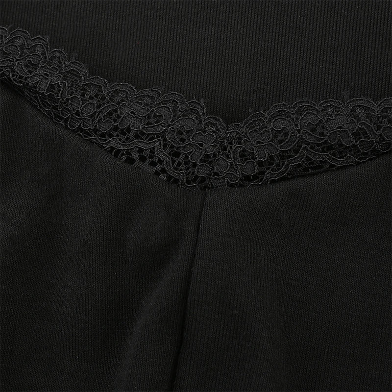 Autumn Spring Women Sexy Lace Patchwork Long Sleeve Split Dress Hip Package Mini Vestido Party Club Low Chest Outfits Cloth