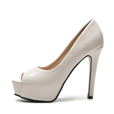 Womens Summer Sandals Sexy Exquisite High Heels Ladies Increased Stiletto Super Peep Toe Sandals Ankle Strap Ladies Pumps