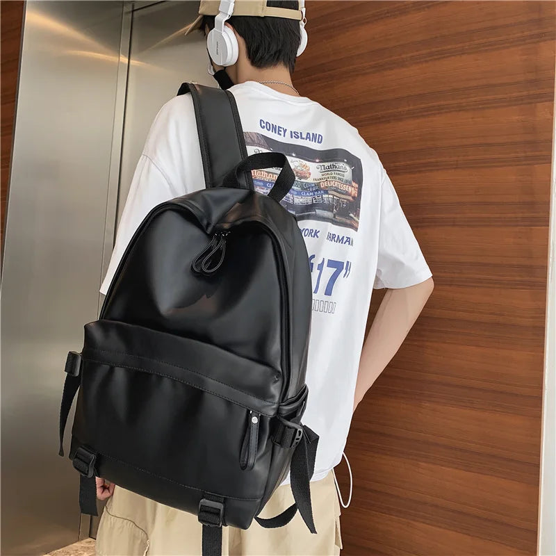 Large Backpack Women Leather Rucksack Women's Knapsack Travel Backpacks Shoulder School Bags for Teenage Girls Mochila Back Pack