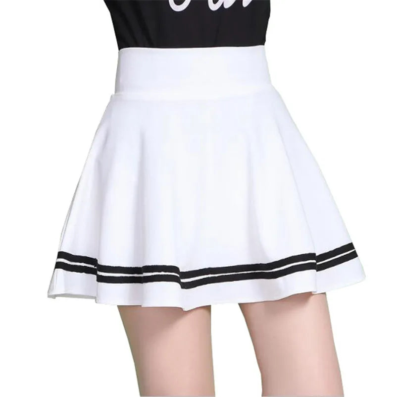 ALSOTO Summer Style Sexy Skirt for Girl Korean Skirts Womens Faldas Anti emptied saia lady Skater pleated mini Skirt tutu