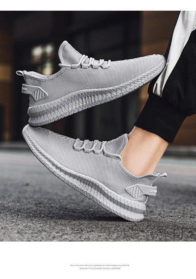 Mesh Men Shoes Breathable White Mens Sneakers Trendy  Lightweight Black Walking Big Size Man Tenis Shoe Zapatillas Hombre