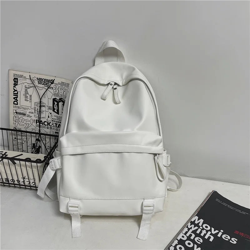 Large Backpack Women Leather Rucksack Women's Knapsack Travel Backpacks Shoulder School Bags for Teenage Girls Mochila Back Pack