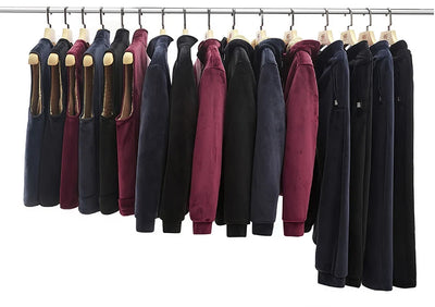 Men Winter Plus Velvet Thick Tracksuits Men's Lamb Cashmere Hoodies+vests+pants Three-pieces Sets Men Warm Casual Lamb Wool Sets