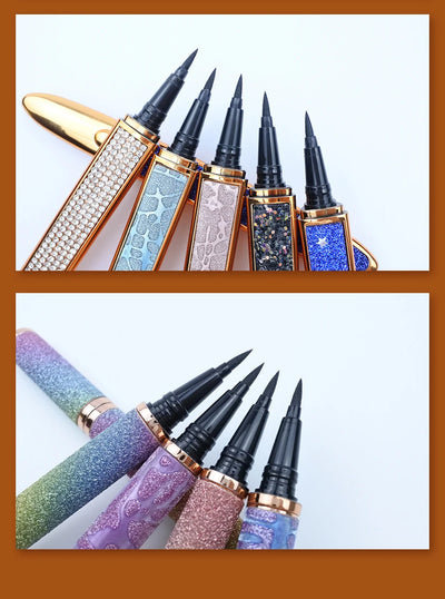2 in 1 Lash Glue & Eyeliner Waterproof Long Lasting self adhesive Glue False Eyelashes Black Liquid Eyeliner Glue Pen