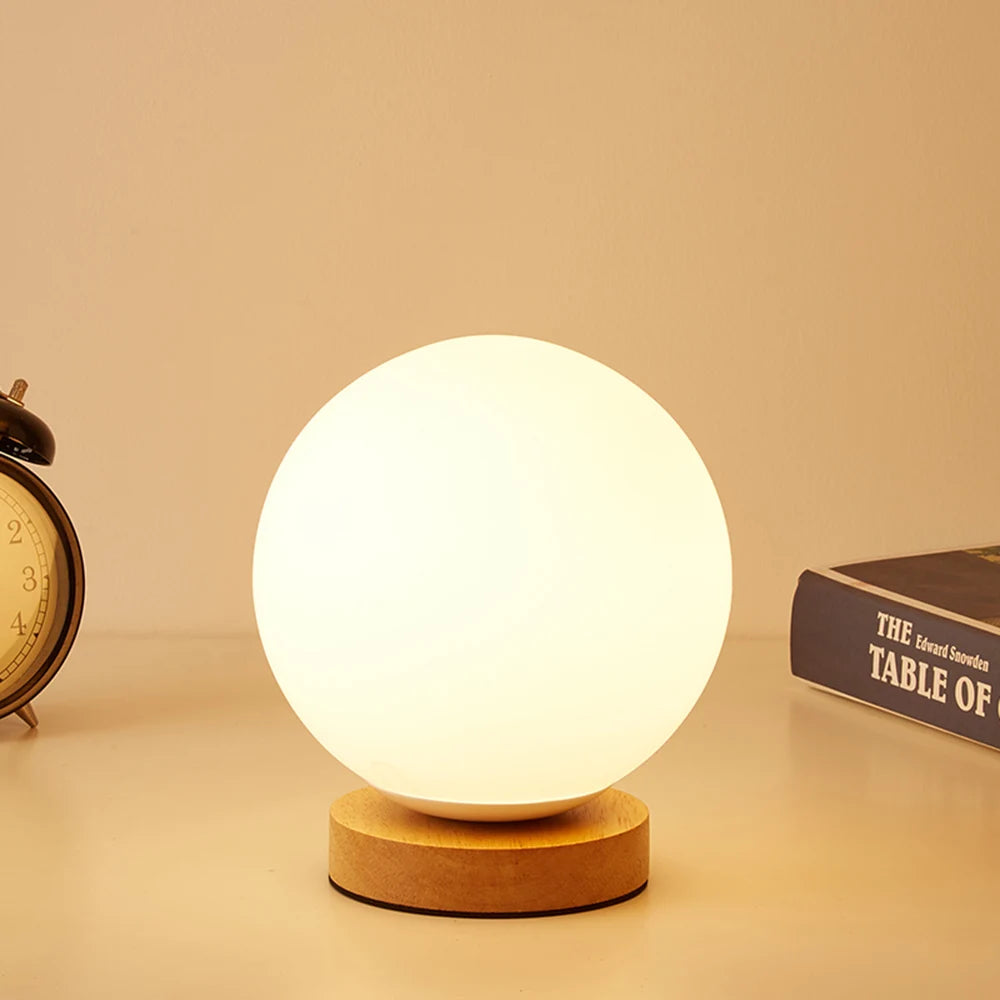 LED desk lamp to protect eyes study desk lamp Nordic solid wood desk lamp modern reading lamp bedroom bedside lamp
