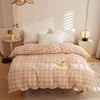 Higt-End Home Textile Fashion Simple Queen King Size Machine Washable Portable Bedding Comforter Cover for All Ages