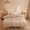 Higt-End Home Textile Fashion Simple Queen King Size Machine Washable Portable Bedding Comforter Cover for All Ages