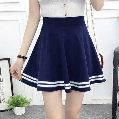 ALSOTO Summer Style Sexy Skirt for Girl Korean Skirts Womens Faldas Anti emptied saia lady Skater pleated mini Skirt tutu