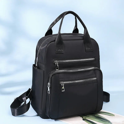 Women Backpack Travel Casual Waterproof Women's Shoulder Bags Female Large Capacity Oxford Rucksack Black Purse