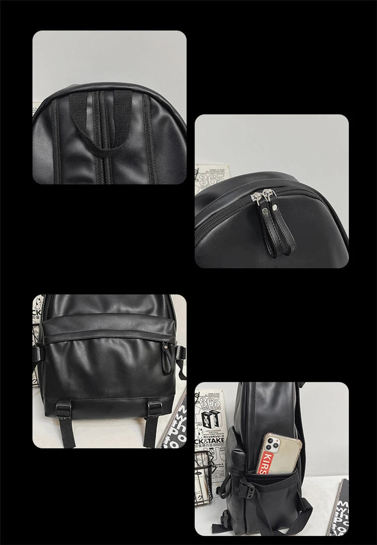 Large Backpack Women Leather Rucksack Women's Knapsack Travel Backpacks Shoulder School Bags for Teenage Girls Mochila Back Pack