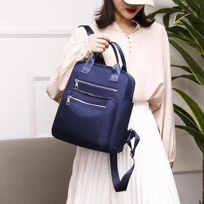 Women Backpack Travel Casual Waterproof Women's Shoulder Bags Female Large Capacity Oxford Rucksack Black Purse