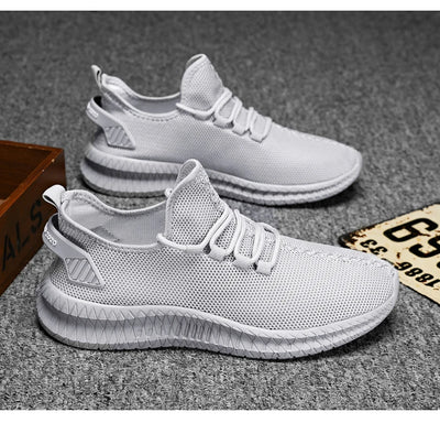 Mesh Men Shoes Breathable White Mens Sneakers Trendy  Lightweight Black Walking Big Size Man Tenis Shoe Zapatillas Hombre