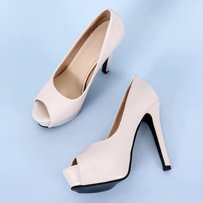 Womens Summer Sandals Sexy Exquisite High Heels Ladies Increased Stiletto Super Peep Toe Sandals Ankle Strap Ladies Pumps