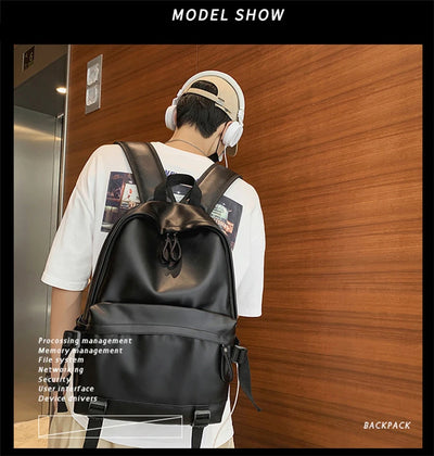 Large Backpack Women Leather Rucksack Women's Knapsack Travel Backpacks Shoulder School Bags for Teenage Girls Mochila Back Pack