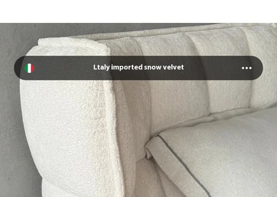 Italian Minimalist Designer 1.8m Master Bedroom Double Bed High-End Home Chenille Velvet Soft Bed Modern for Internet Celebrity
