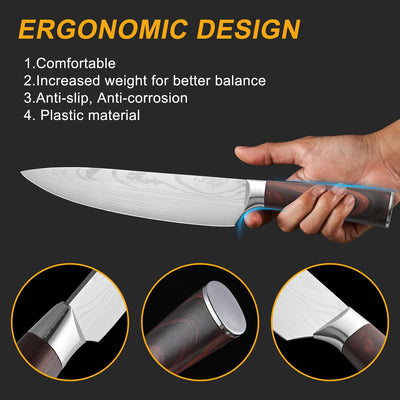5 Pcs Kitchen Knives Set High Quality Durable Japanese Kitchen Boning Chefs Knife Set