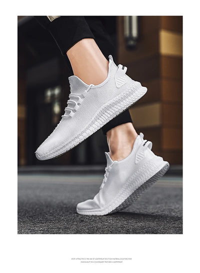 Mesh Men Shoes Breathable White Mens Sneakers Trendy  Lightweight Black Walking Big Size Man Tenis Shoe Zapatillas Hombre