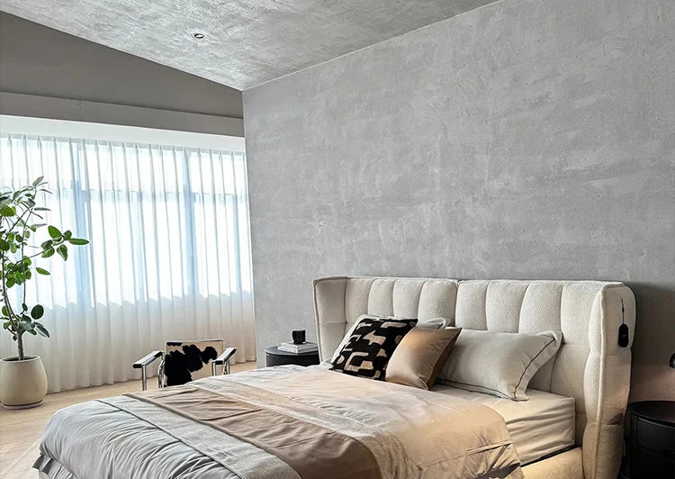 Italian Minimalist Designer 1.8m Master Bedroom Double Bed High-End Home Chenille Velvet Soft Bed Modern for Internet Celebrity