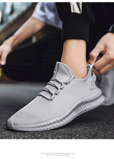 Mesh Men Shoes Breathable White Mens Sneakers Trendy  Lightweight Black Walking Big Size Man Tenis Shoe Zapatillas Hombre