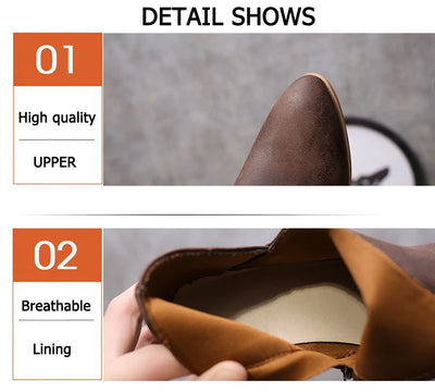 Summer Women Shoes Retro High Heel Ankle Boots Female Block Mid Heels Casual Botas Mujer Booties Feminina Plus Size 43