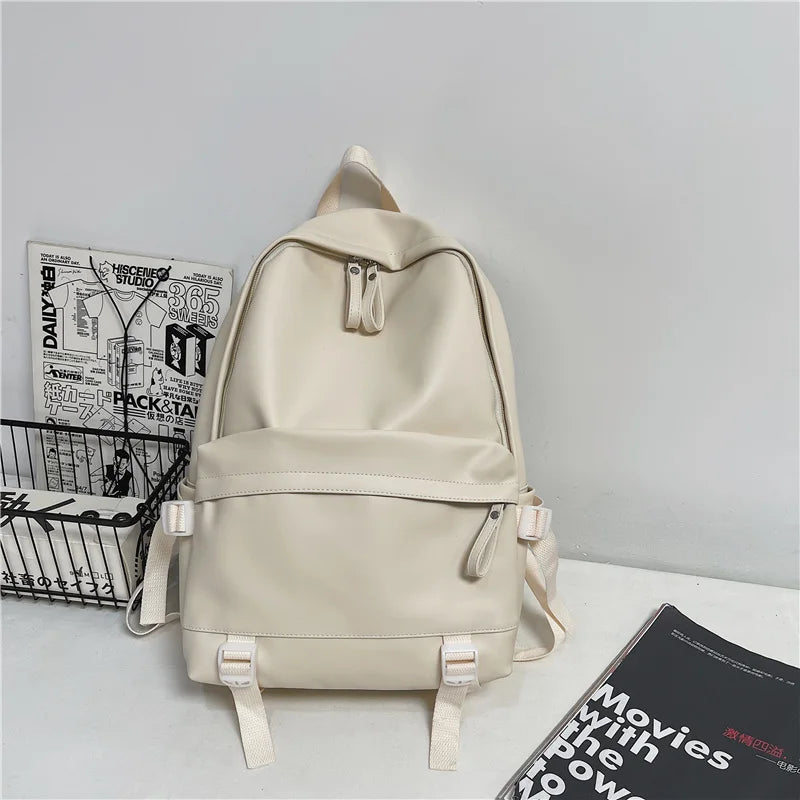 Large Backpack Women Leather Rucksack Women's Knapsack Travel Backpacks Shoulder School Bags for Teenage Girls Mochila Back Pack