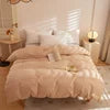 Higt-End Home Textile Fashion Simple Queen King Size Machine Washable Portable Bedding Comforter Cover for All Ages