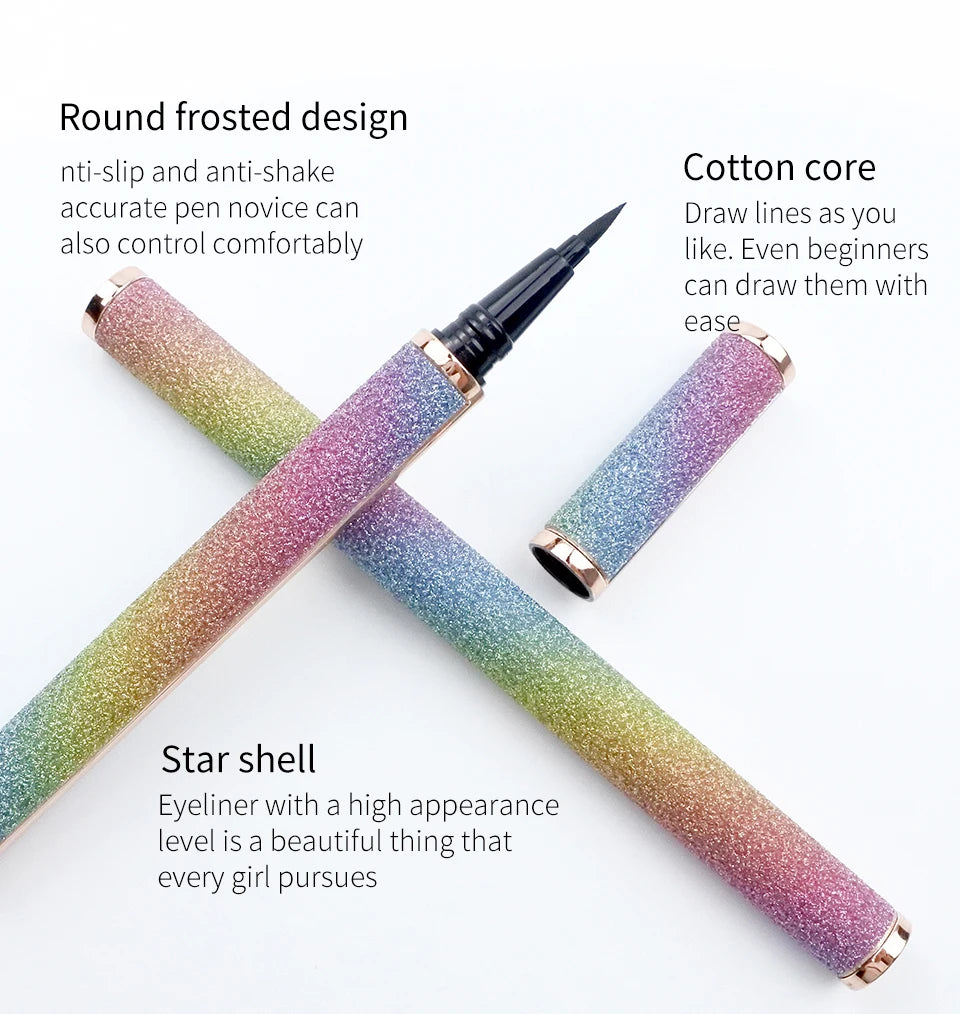 2 in 1 Lash Glue & Eyeliner Waterproof Long Lasting self adhesive Glue False Eyelashes Black Liquid Eyeliner Glue Pen