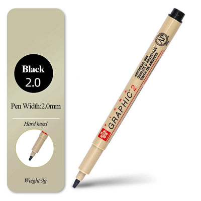 SAKURA Waterproof Micron Pen Set Waterproof Fine Liner Marker Pen Painting Drawing Sketch Markers Artistic Cartoon Design