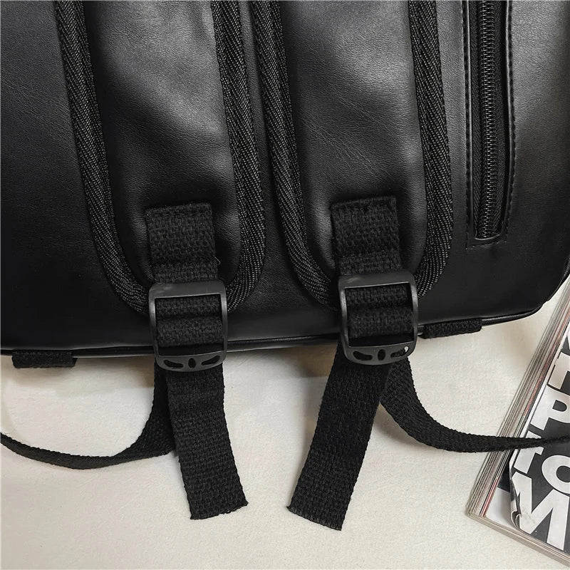 Large Backpack Women Leather Rucksack Women's Knapsack Travel Backpacks Shoulder School Bags for Teenage Girls Mochila Back Pack