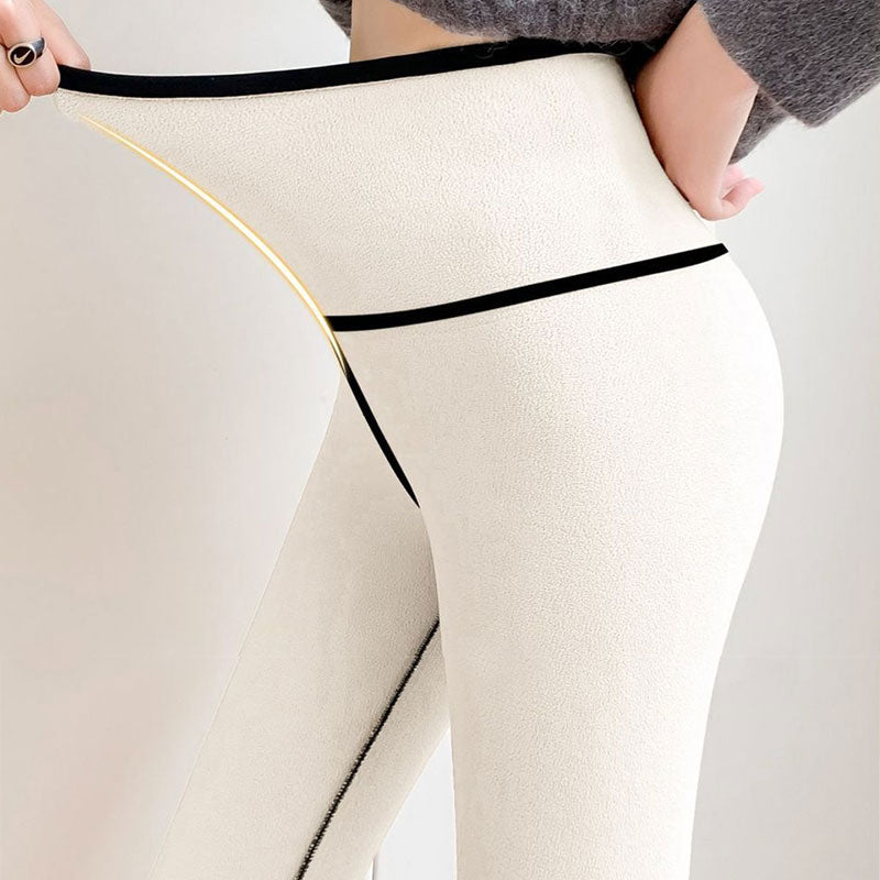 Autumn Winter High Waist Plus Velvet Shark Pants Women Seamless Fleece Warm Leggings Slim Casual Sports Fitness Yoga Leggings