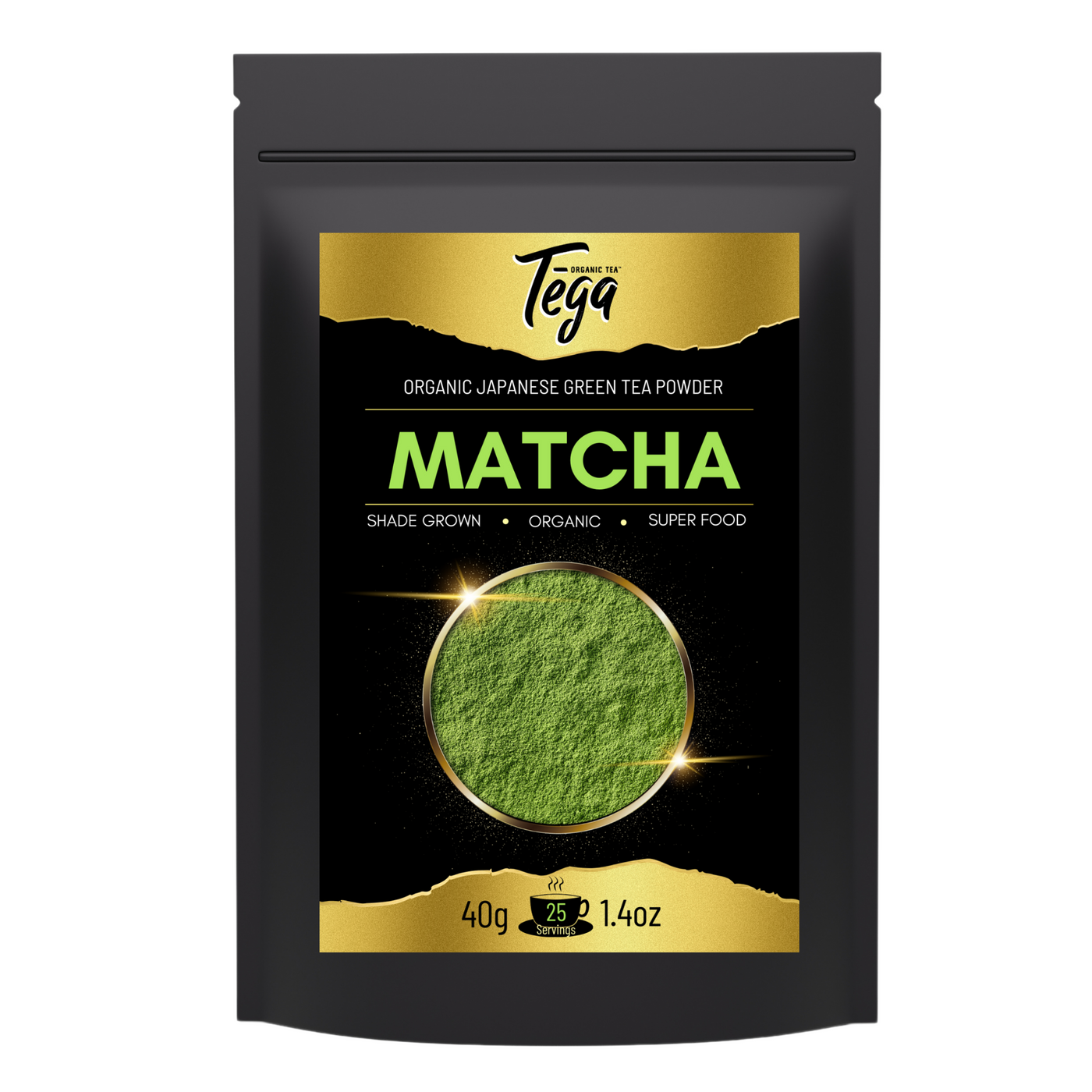 Tega Organic Japanese Matcha Green Tea Powder | 2 x 40g