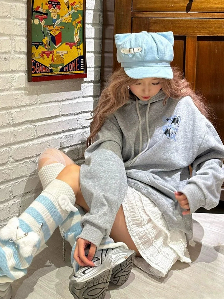 Y2g Punk Subculture Niche Design Painter Cap Children's Autumn and Winter Sweet All-Match Make Your Face Look Smaller Beret Fashion