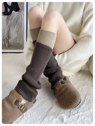 Yoga Pants Foot Sock Female Gray Bunching Socks Knee Socks Autumn and Winter Knee Socks Y2g Leg Warmer Calf Socks Matching Dad Shoes